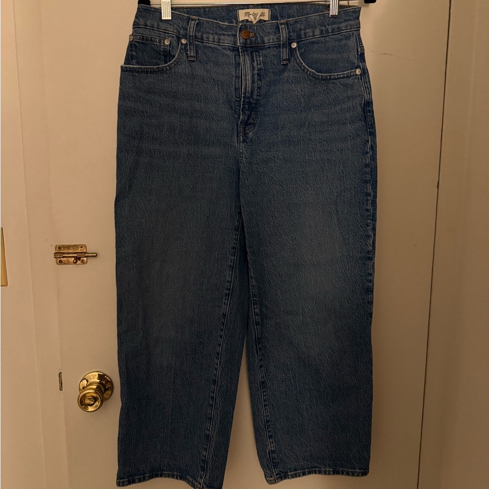 Madewell Perfect Vintage Wide-Leg Crop Jeans, Size 30P